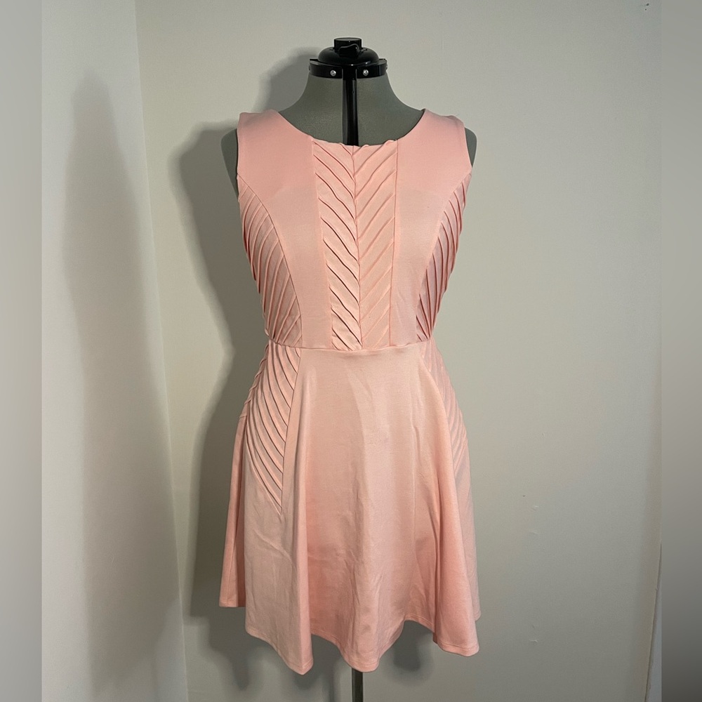 Apricot pink dress
